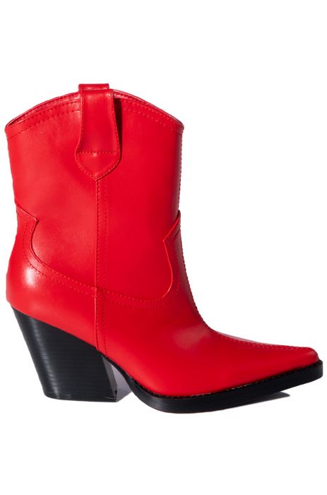 AZALEA WANG MATTY 2 IN 1 BOOT IN RED
