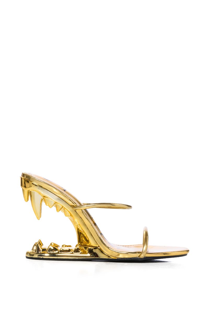 KADIN GOLD TEETH SANDAL, TEETH