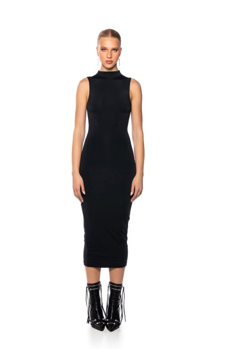 LIKE BUTTER MAXI DRESS IN BLACK, CHOCOLATE