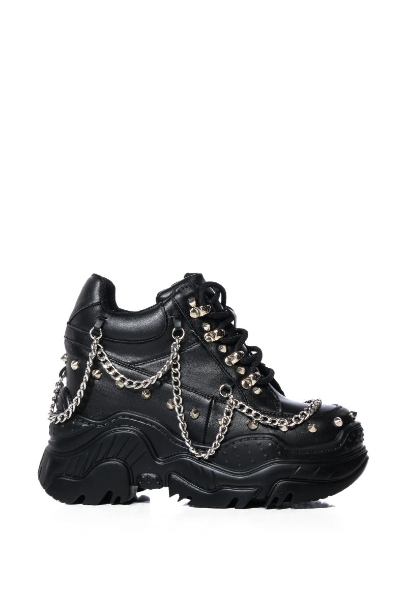 SPACE CANDY BLACK EMBELLISHED SNEAKER