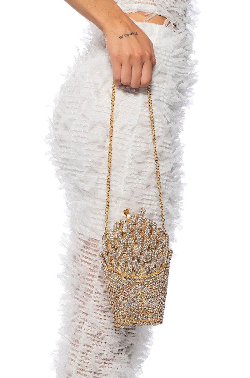 FRENCH FRIED ALL DAY BLINGED CLUTCH Default Title