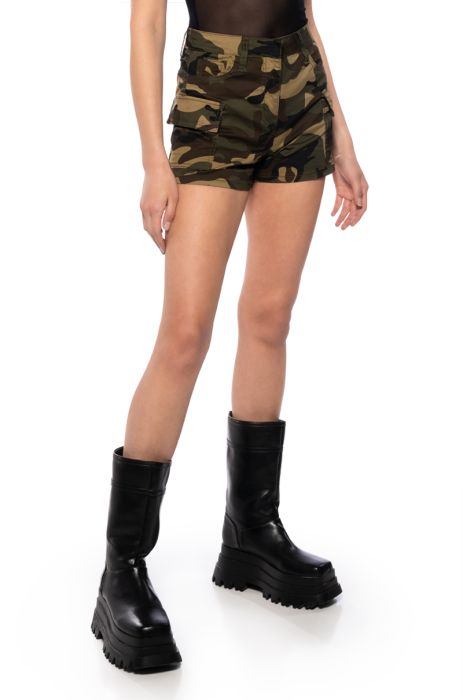 AVIATOR CAMO SHORTS in GREEN MULTI