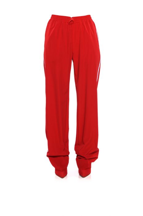 AZALEA WANG TRACK PANT BOOT IN RED