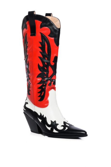 AZALEA WANG GFORCE MULTI COLORED WESTERN BOOT in MULTI