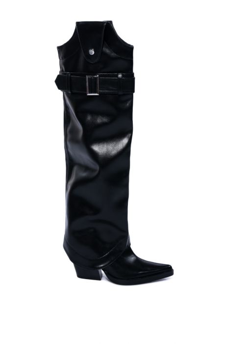 AZALEA WANG MATTY 2 IN 1 BOOT IN BLACK