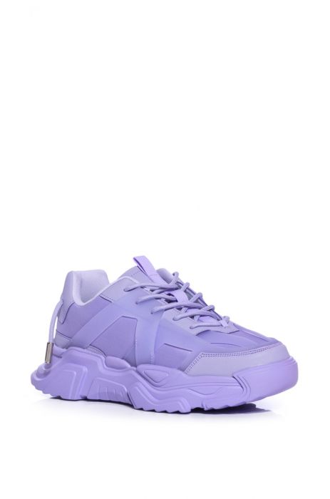 AZALEA WANG MIC DROP FLATFORM SNEAKER IN PURPLE