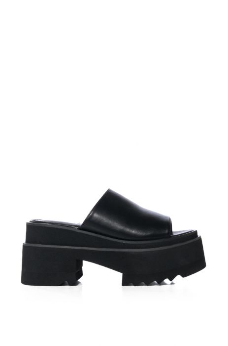 AZALEA WANG SAFIA CHUNKY PLATFORM MULE IN BLACK