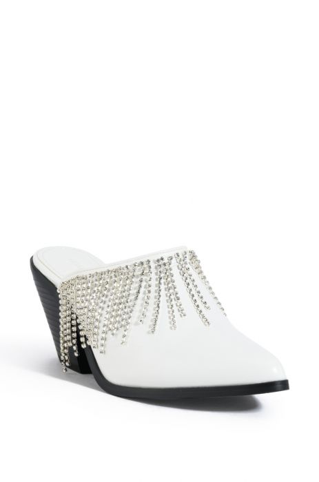 AZALEA WANG SPIRIT SLIP ON CLOG IN WHITE