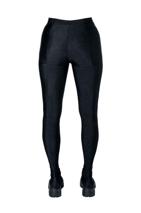 AZALEA WANG STAR STRETCH FLATFORM PANT BOOT IN BLACK