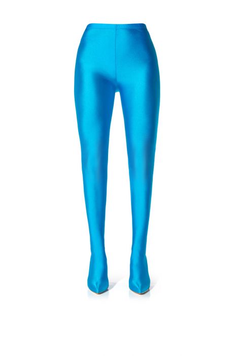 AZALEA WANG STAR STRETCH STILETTO PANT BOOT IN TURQUOISE