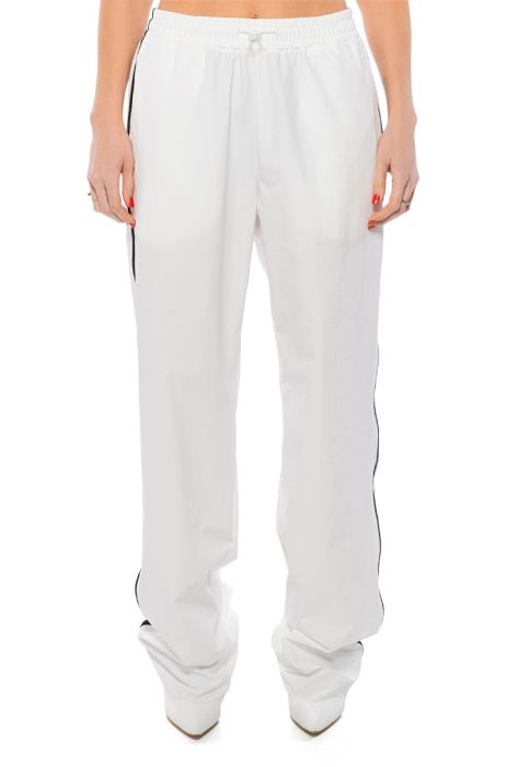 AZALEA WANG TRACK PANT BOOT IN WHITE