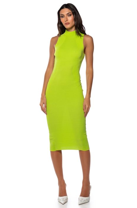 BESOS MIDI DRESS IN LIME