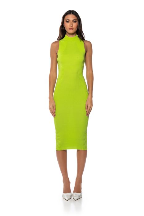 BESOS MIDI DRESS IN LIME