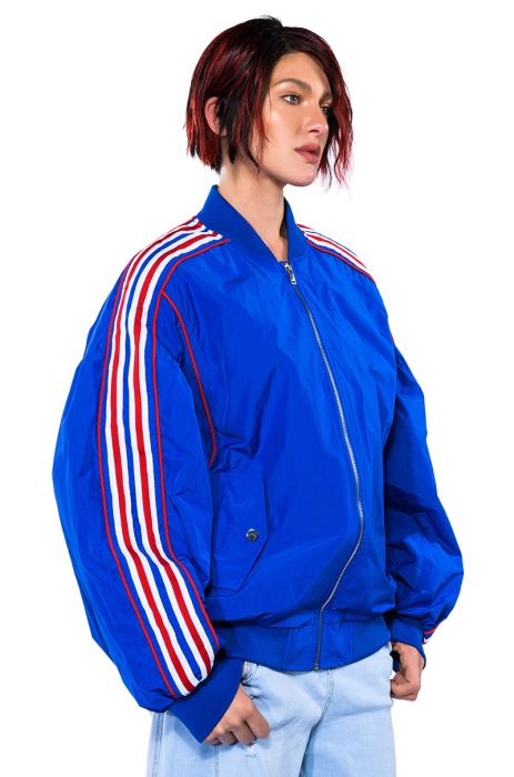 BIG LEAGUES OVERSIZED BOMBER in BLUE
