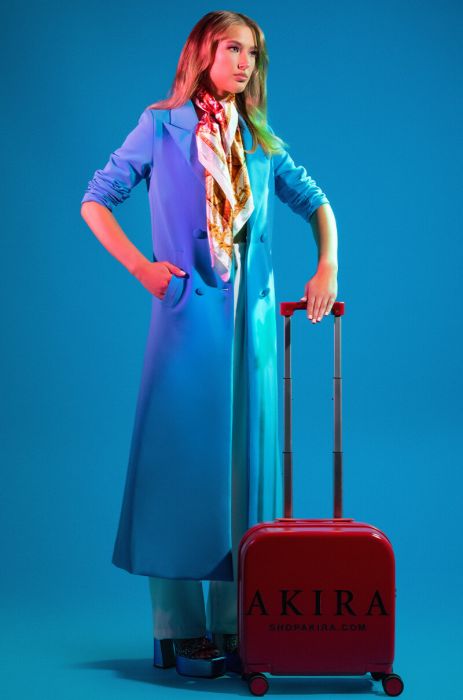 COCOA BUTTER SCUBA TRENCH IN BLUE