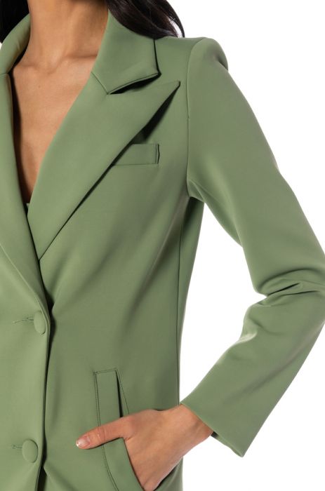 COCOA BUTTER SCUBA TRENCH IN GREEN