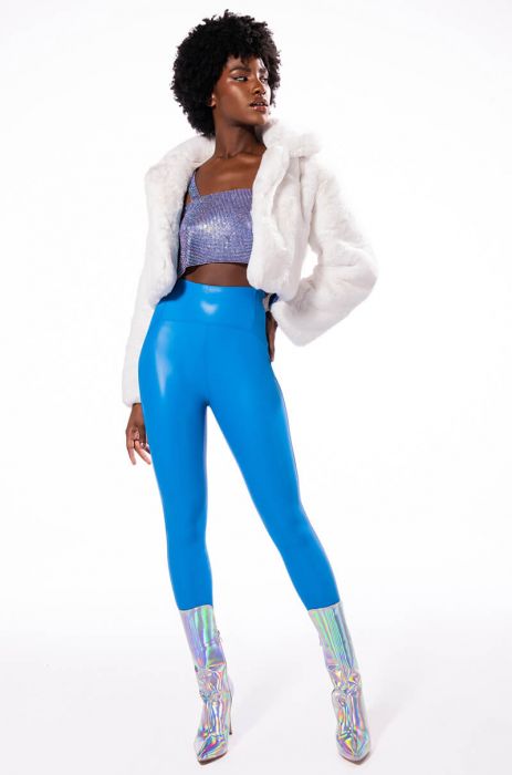 DAYANNE PLUSH FAUX FUR JACKET