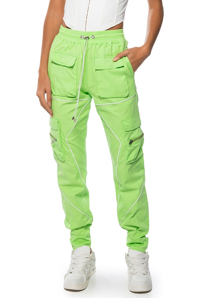 DESTINATION CARGO PANTS IN LIME