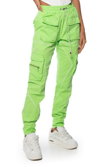 DESTINATION CARGO PANTS IN LIME
