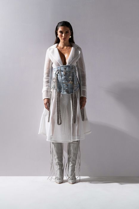 HATE THE PLAYER MESH TRENCH in WHITE