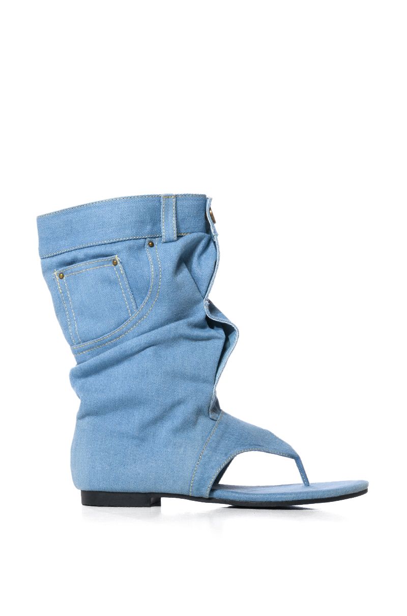 MATIE DENIM GLADIATOR SANDAL BY CAPE ROBBIN