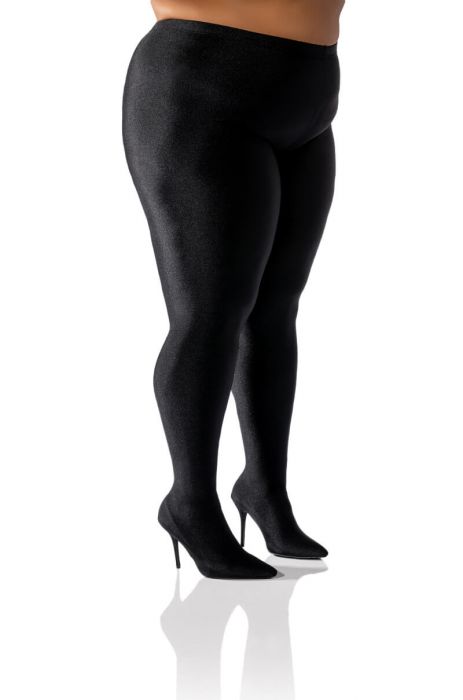 PLUS AZALEA WANG STAR STRETCH STILETTO PANT BOOT IN BLACK