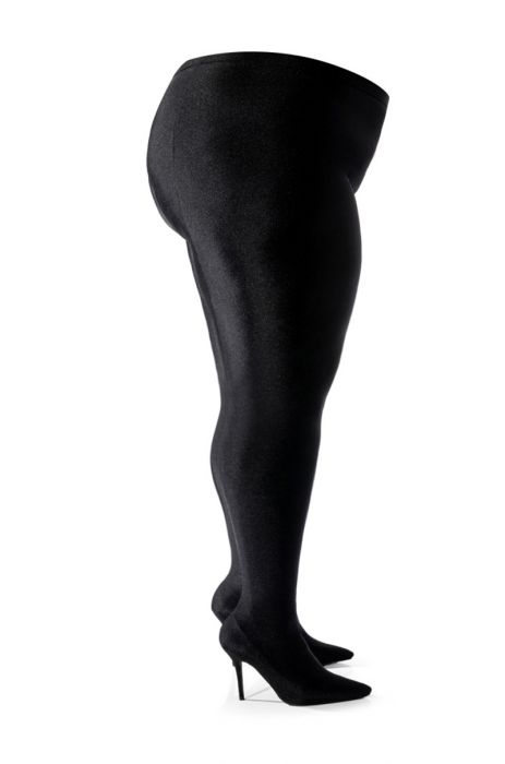 PLUS AZALEA WANG STAR STRETCH STILETTO PANT BOOT IN BLACK