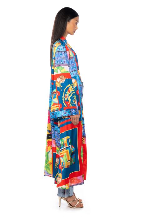 POSTCARD FROM PARIS DUSTER in multi
