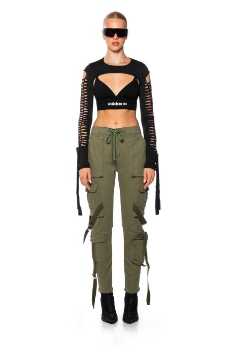 PROMISES UTILITY PANT IN GREEN