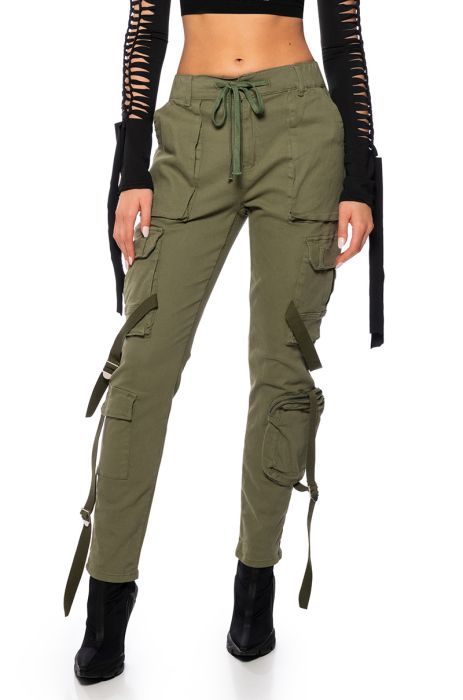 PROMISES UTILITY PANT IN GREEN