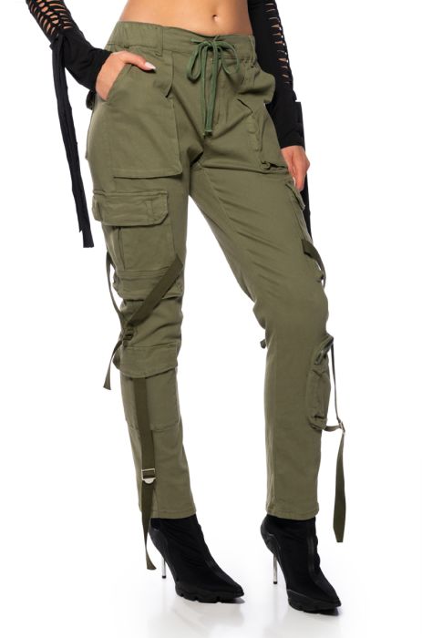 PROMISES UTILITY PANT IN GREEN
