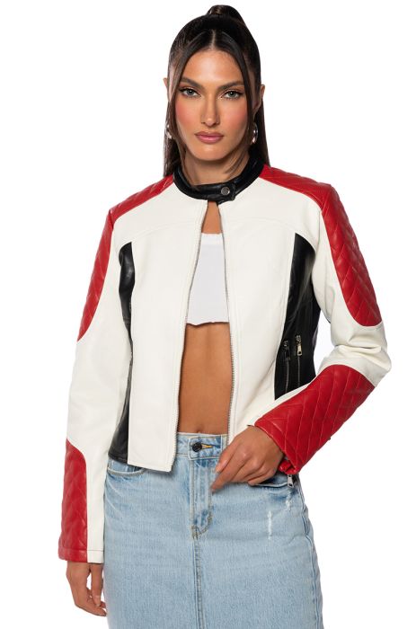 REMA RACER MOTO JACKET in multi