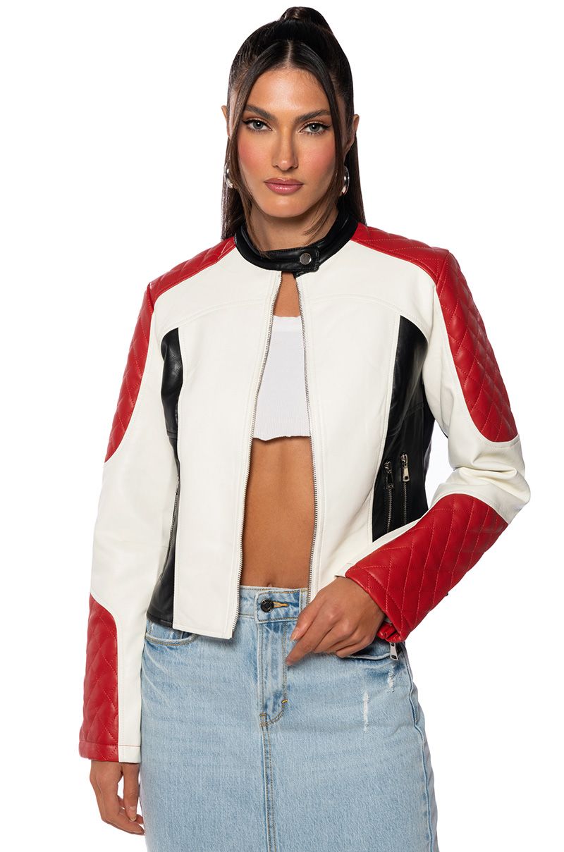 REMA RACER MOTO JACKET in multi
