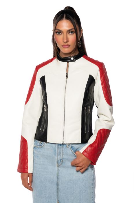 REMA RACER MOTO JACKET in multi