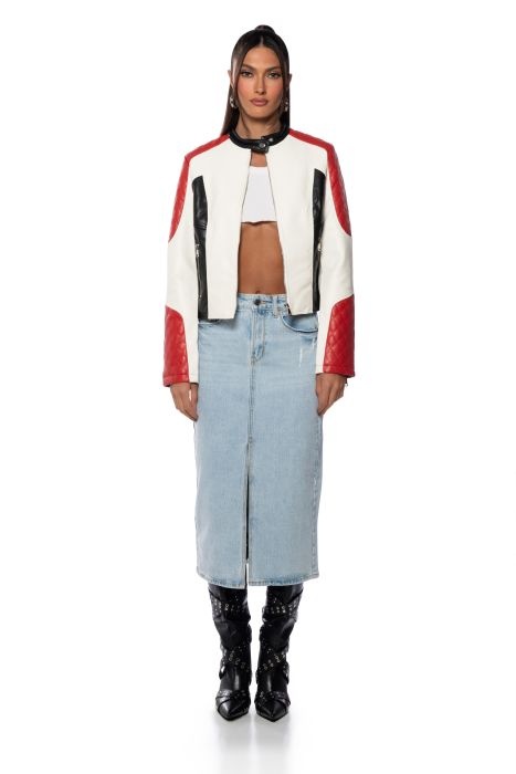 REMA RACER MOTO JACKET in multi