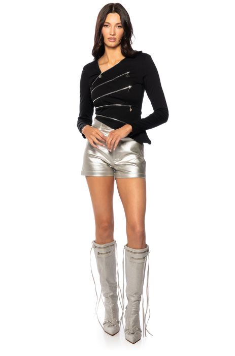 SEASIDE LOVER SHORTS IN GOLD SILVER