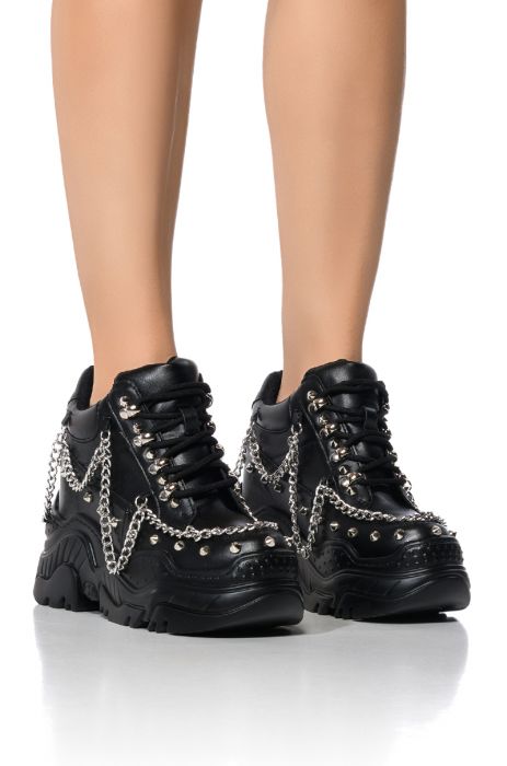SPACE CANDY BLACK EMBELLISHED SNEAKER