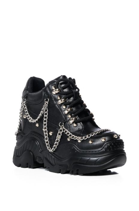 SPACE CANDY BLACK EMBELLISHED SNEAKER