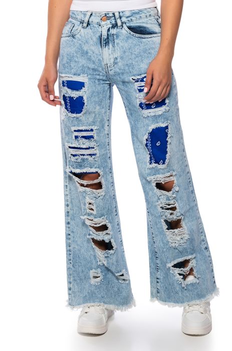 YOUR NEW FAVORITE DISTRESSED FLARED JEAN MIDI SKIRT